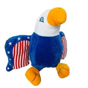 K&K Games Bald Eagle American Flag Patriotic USA Plush Stuffed Animal 12"